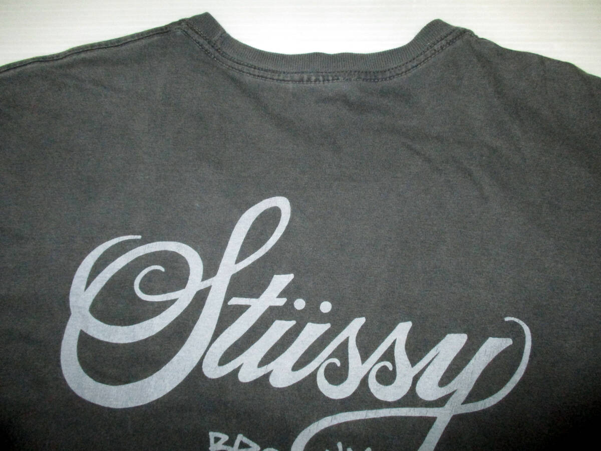 メキシコ製☆ STUSSY  ステューシー ワールドツアー 半袖Tシャツ   サイズM  グレー系   （３E ケの画像5