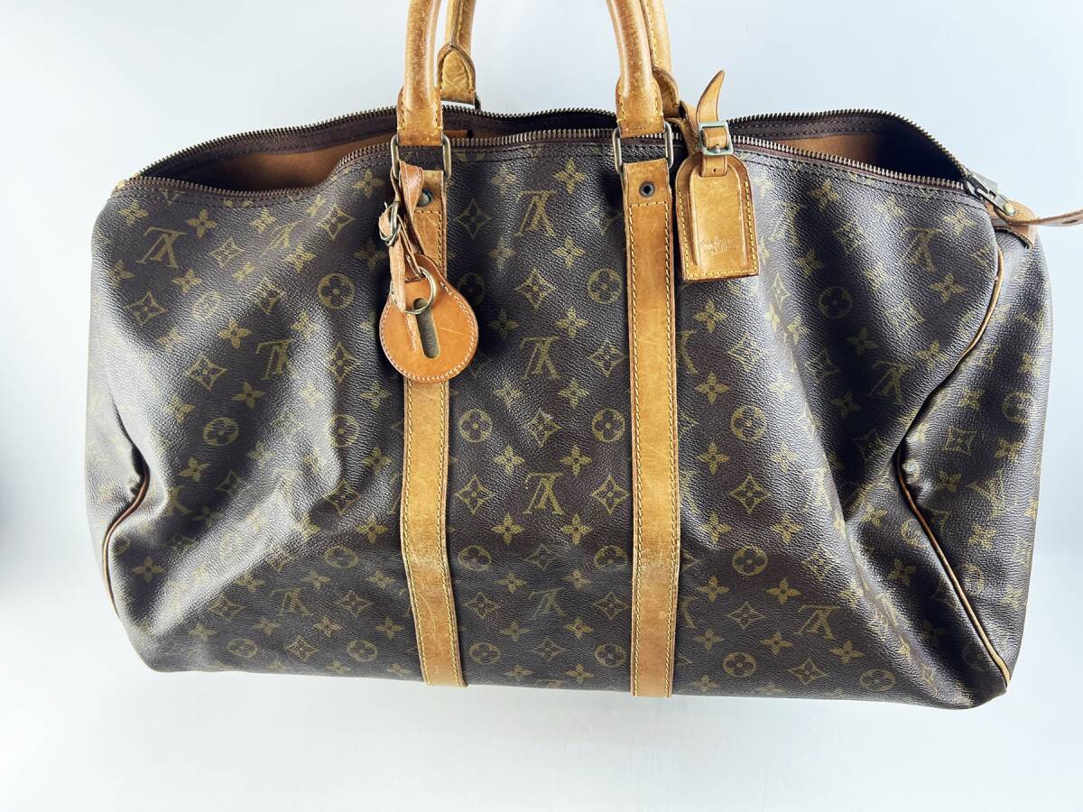  LOUIS VUITTON ルイヴィトン M41424 モノグラム キーポル55 ハンドバッグ ボストンバッグ ビンテージ １円の画像2