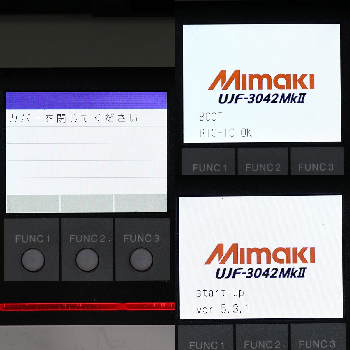 MIMAKI UJF-3042 Mk2 ミマキ 2017年製 LED方式 UV硬化 フラットベッド インクジェットプリンタ 【中古・通電確認済・現状渡し】J#H_画像4