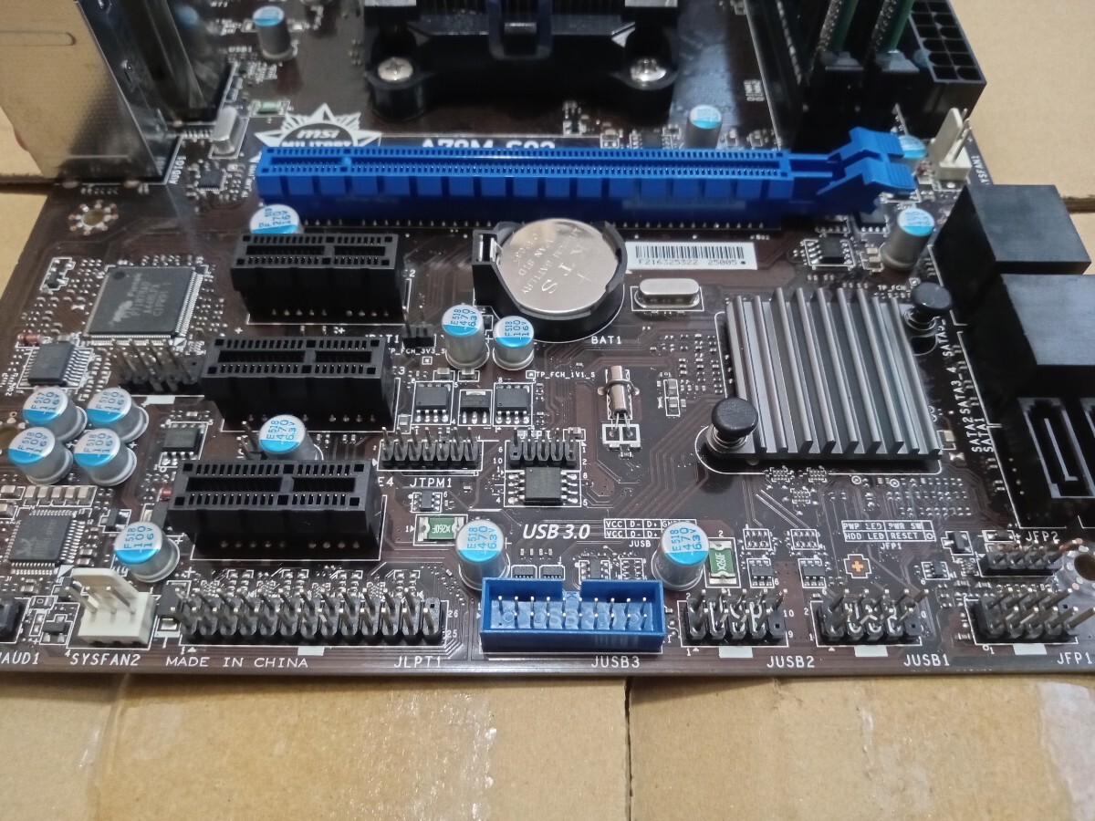 msi A78M-S02 FM2+ マザーボード A10-5800CPU 4G×2 メモリ付きの画像4