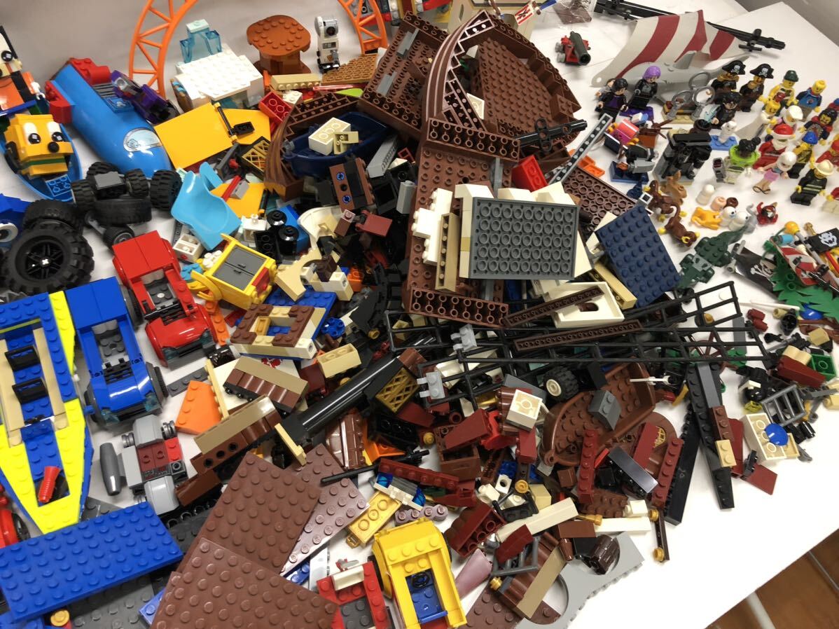 現状品 LEGO 約3.5kg まとめ売り FC3041 ブロック 基板 フィグ ハリポタ 海賊 車 動物 パーツ 乗り物 レゴ ブロック_画像7