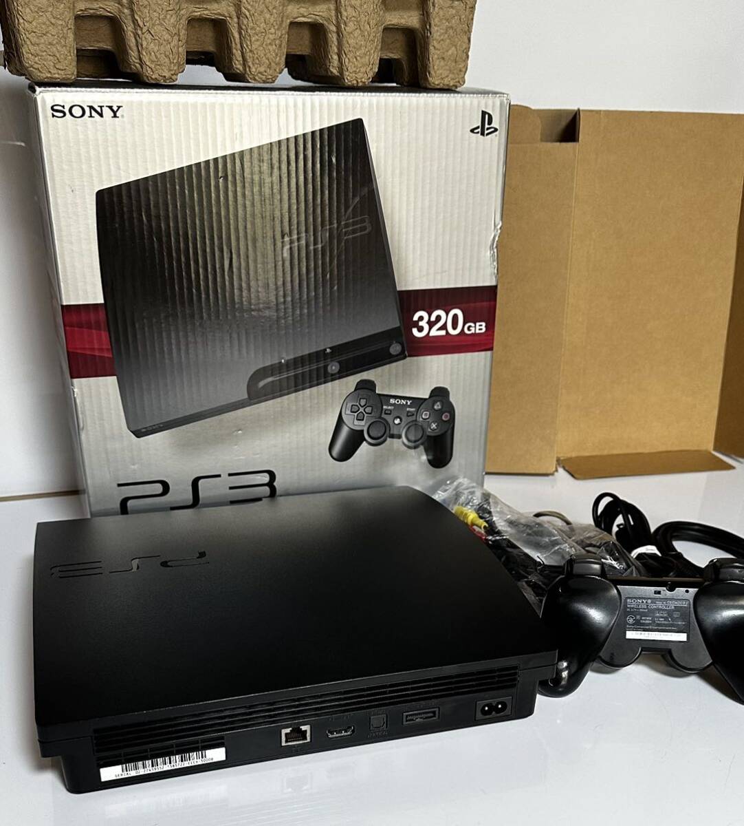 * рабочее состояние подтверждено * прекрасный товар * PS3 корпус / коробка комплект 320GB белый SONY PlayStation3 CECH-3000B Sony SONY контроллер 