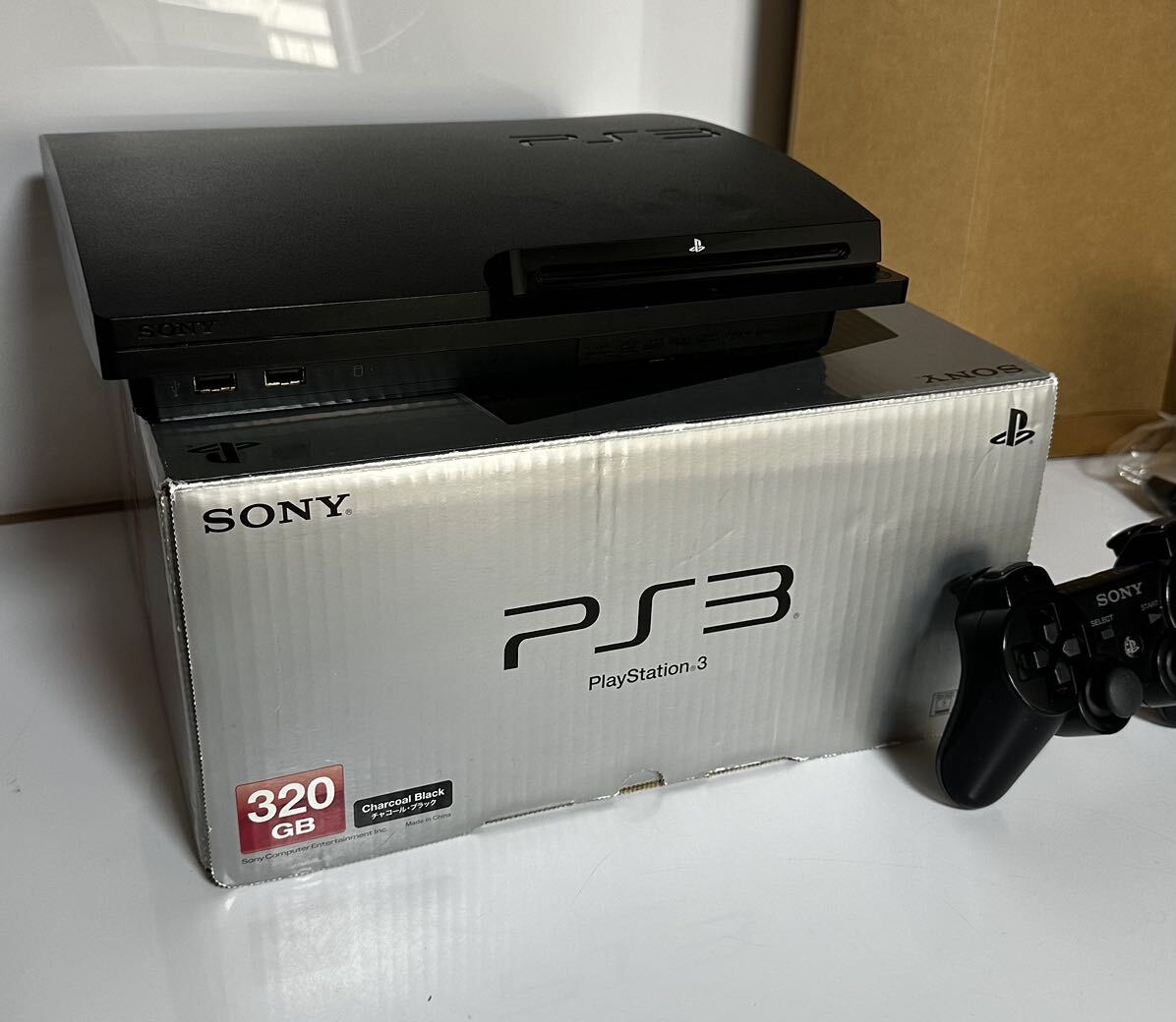 * рабочее состояние подтверждено * прекрасный товар * PS3 корпус / коробка комплект 320GB белый SONY PlayStation3 CECH-3000B Sony SONY контроллер 