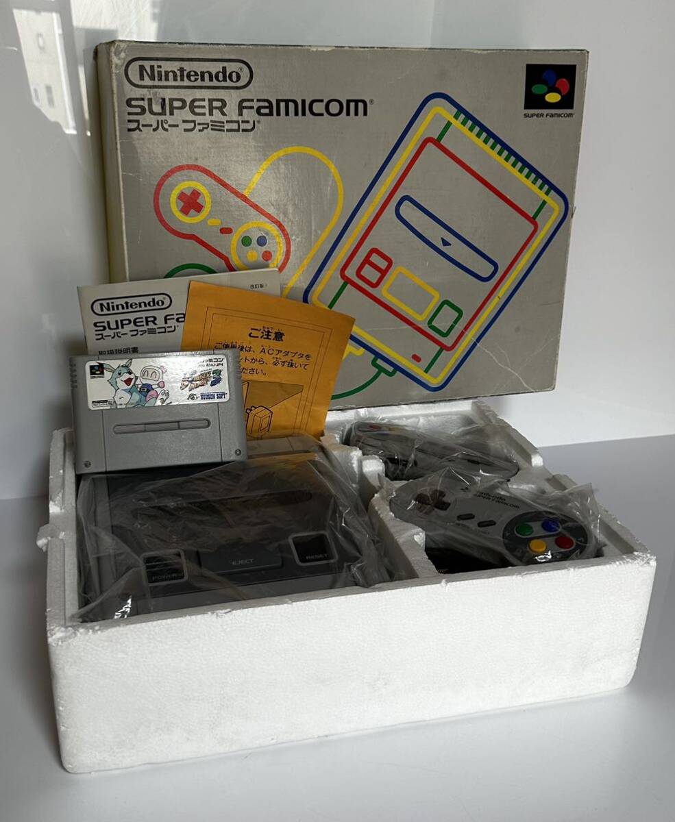 * operation verification settled * beautiful goods * Nintendo nintendo SFC Super Famicom SHVC-001 game machine body controller 2 point manual * box attaching SFC