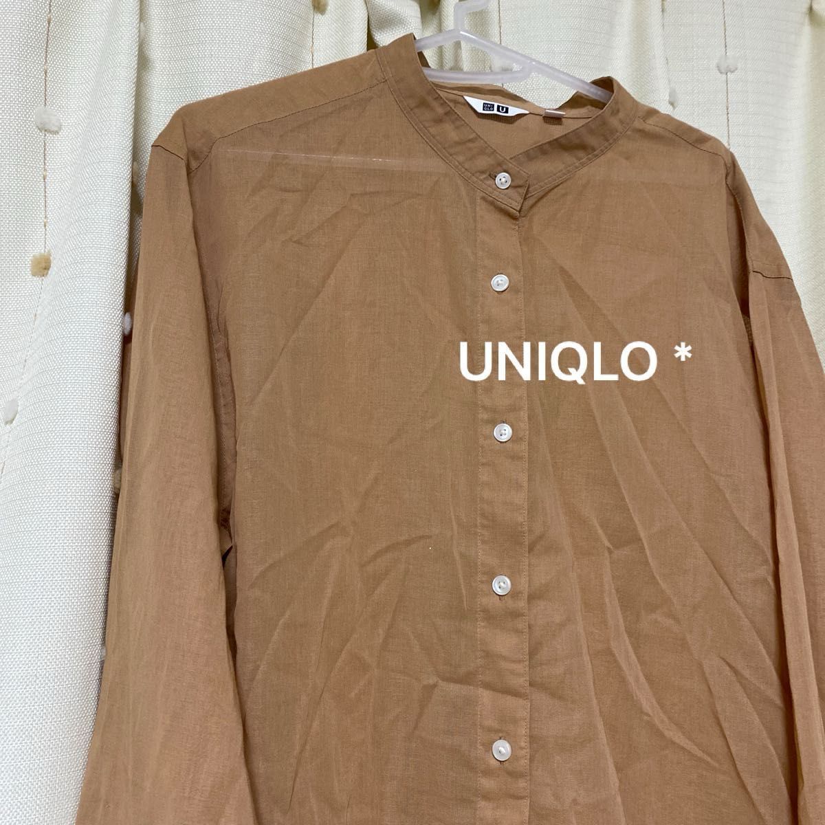 [UNIQLO]シアーバンド　カラーシャツ