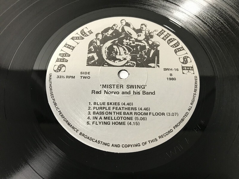 CG968 Red Norvo And His Band / Mister Swing SWH-16 【LP レコード】 1116_画像6