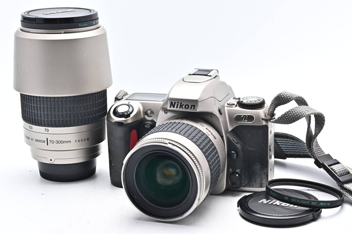 1A-888 Nikon ニコン U AF NIKKOR 28-80mm f/3.3-5.6 G + 70-300mm f/4-5.6 G 一眼レフフィルムカメラ オートフォーカスの画像1