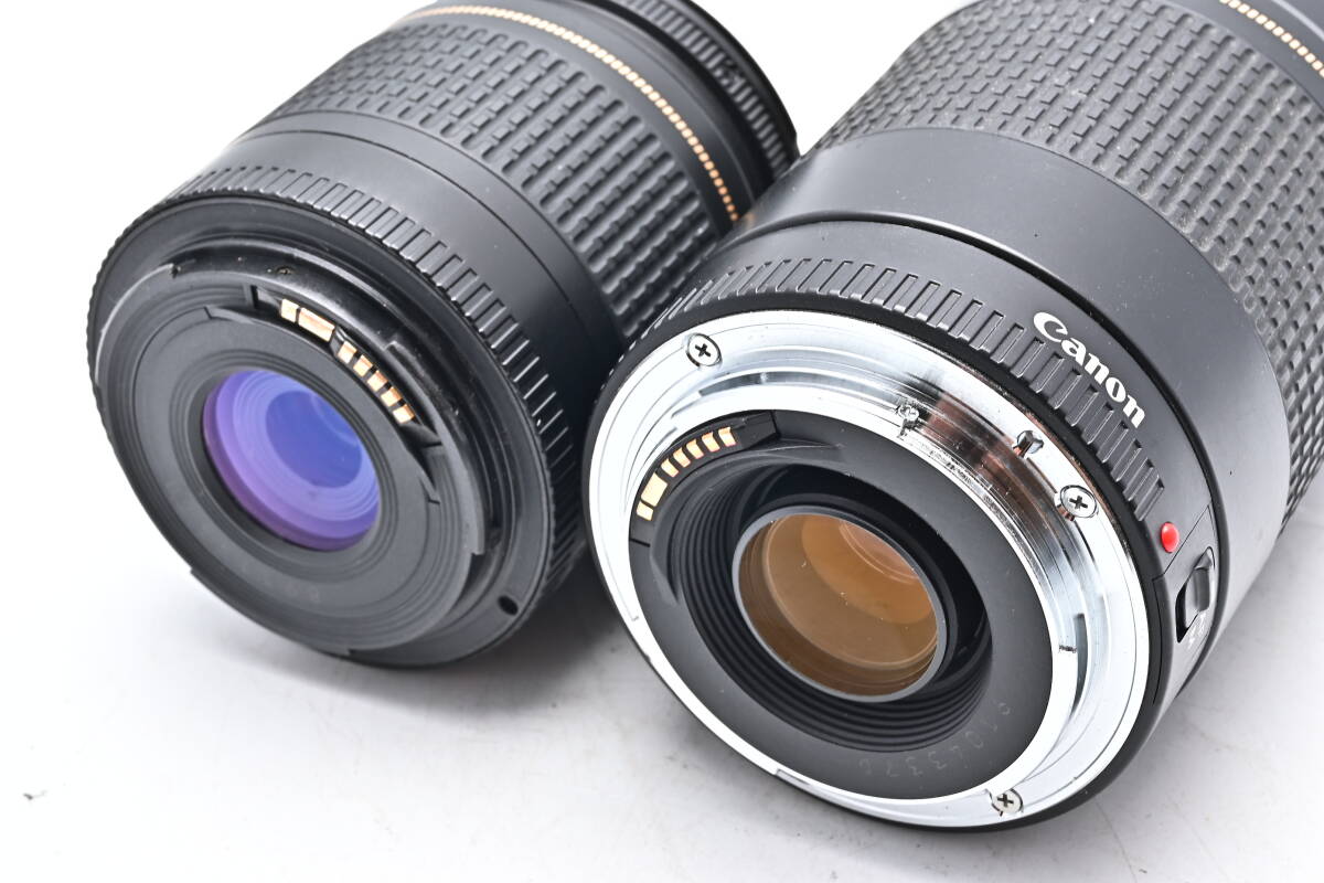 1A-958 Canon キヤノン EOS Kiss Digital X EF 28-80mm III USM + 75-300mm II USM 一眼レフデジタルカメラの画像8