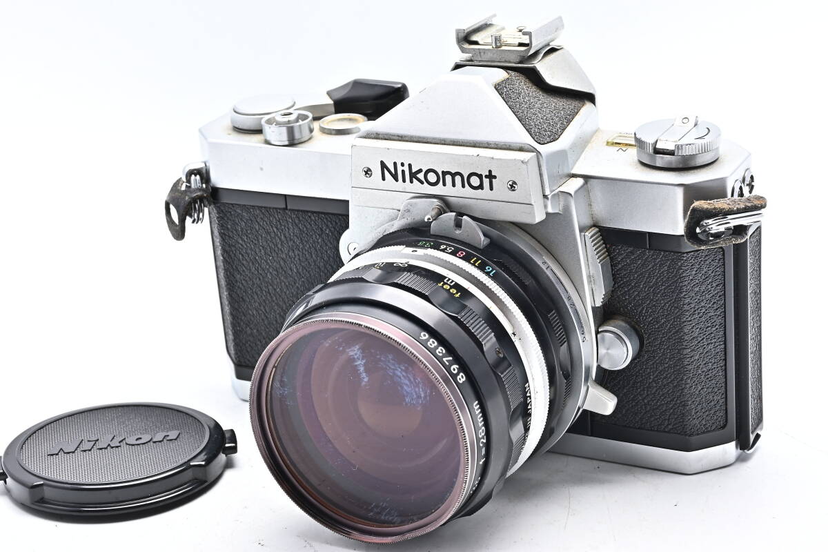 1B-126 Nikon ニコン Nikomat FTN NIKKOR-H.C Auto 28mm f/3.5 一眼レフフィルムカメラ マニュアルフォーカス_画像1