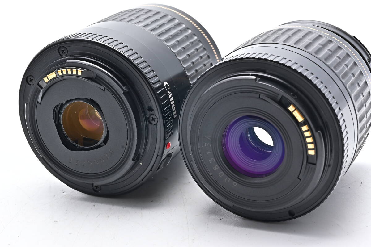 1B-183 Canon キヤノン EOS Kiss PANORAMA EF 28-80mm II USM + 80-200mm USM 一眼レフフィルムカメラ オートフォーカス_画像9