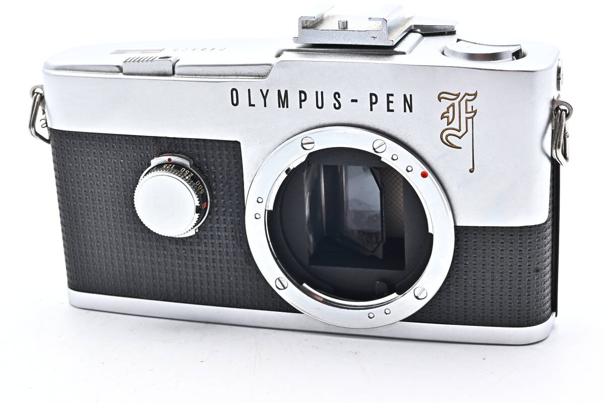 1B-175 OLYMPUS オリンパス PEN-F F.Zuiko Auto-S 38mm f/1.8 一眼レフフィルムカメラ マニュアルフォーカス_画像2