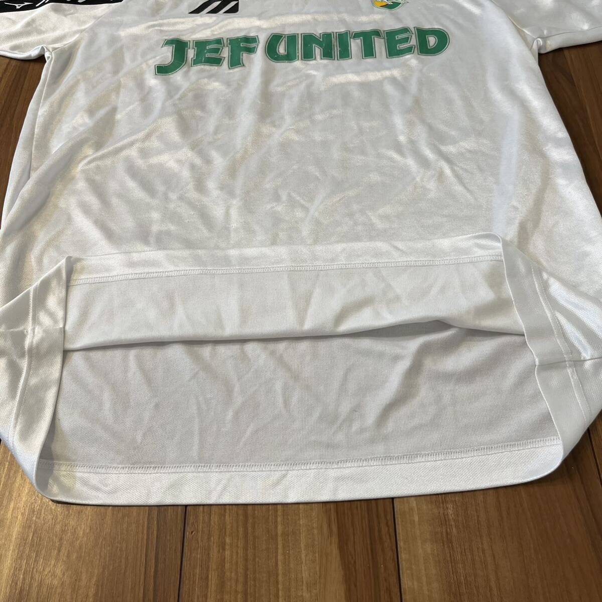 90s JEF UNITED ジェフ ユナイテッド 市原 ミズノ MIZUNO 半袖シャツ ゲームシャツ トレーニングシャツ Jリーグ サイズXO 玉mc2829_画像7