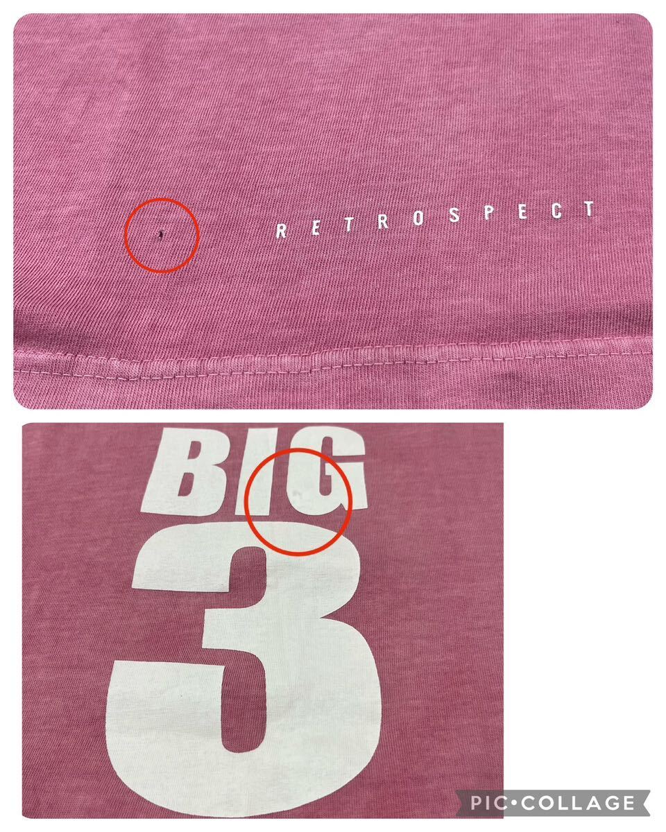 TMT ティーエムティー BIG3 人気デザイン Tシャツ T-shirt TEE 半袖 ビッグプリントロゴ ピンク サイズL キムタク 玉mc2844_画像10