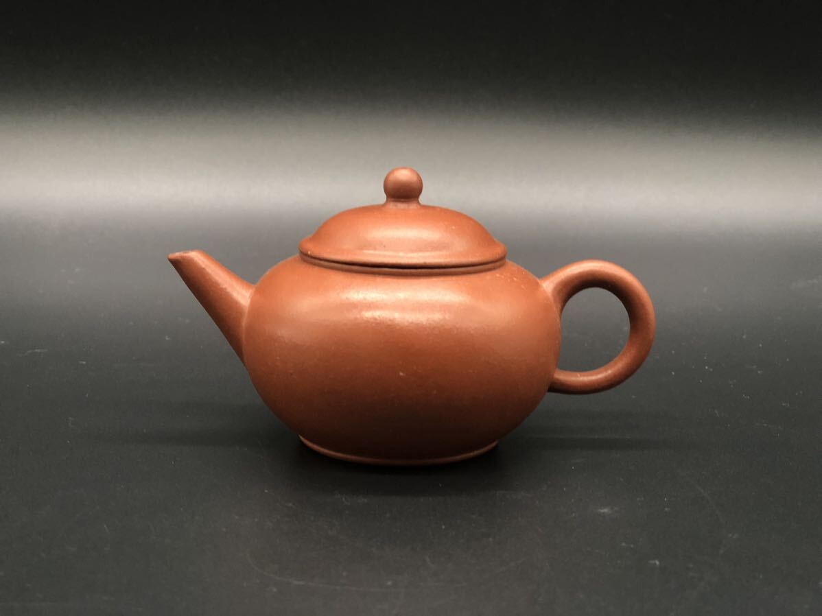 煎茶道具 中国 急須 荊渓恵孟臣製 小振 朱泥 紫砂 の画像1