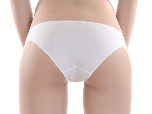 送料無料 定番 ビキニ パンティ 白 XLサイズ 股上浅めローライズフルバックショーツ Japanese girl lingerie panties