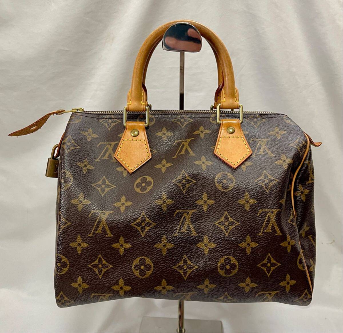 1円〜① 美品 LOUIS VUITTON M41528 ルイヴィトン モノグラム ハンドバッグ ミニボストン スピーディ25の画像2