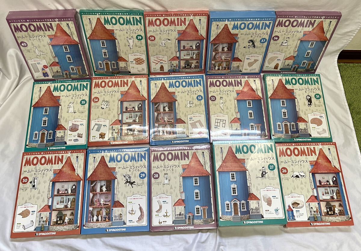 1 иен ~② почти нераспечатанный 100 шт продажа комплектом еженедельный Moomin house ....DeAGOSTINI der Goss чай ni не собран мелкие вещи комплект вспомогательный Cara фигурка 
