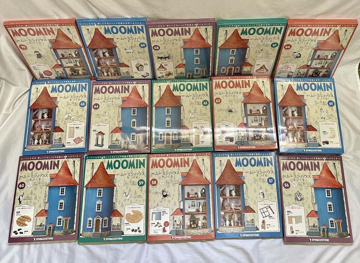 1 иен ~② почти нераспечатанный 100 шт продажа комплектом еженедельный Moomin house ....DeAGOSTINI der Goss чай ni не собран мелкие вещи комплект вспомогательный Cara фигурка 