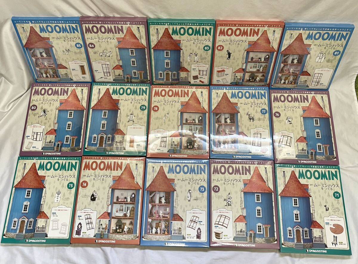 1 иен ~② почти нераспечатанный 100 шт продажа комплектом еженедельный Moomin house ....DeAGOSTINI der Goss чай ni не собран мелкие вещи комплект вспомогательный Cara фигурка 