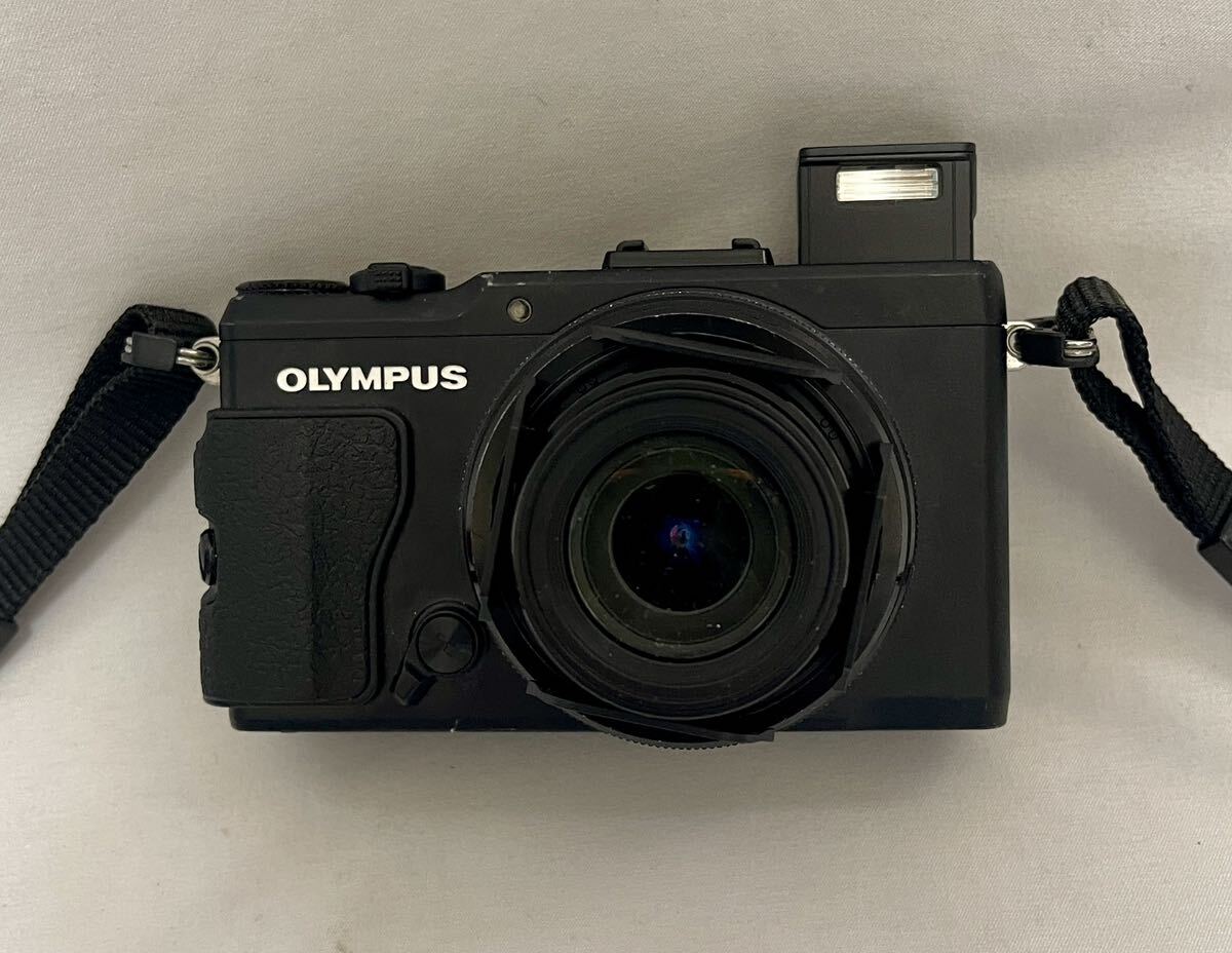 1円〜② OLYMPUS STYLUS XZ-2 ブラック コンパクトデジタルカメラ オリンパス スタイラス 通電確認済み_画像1