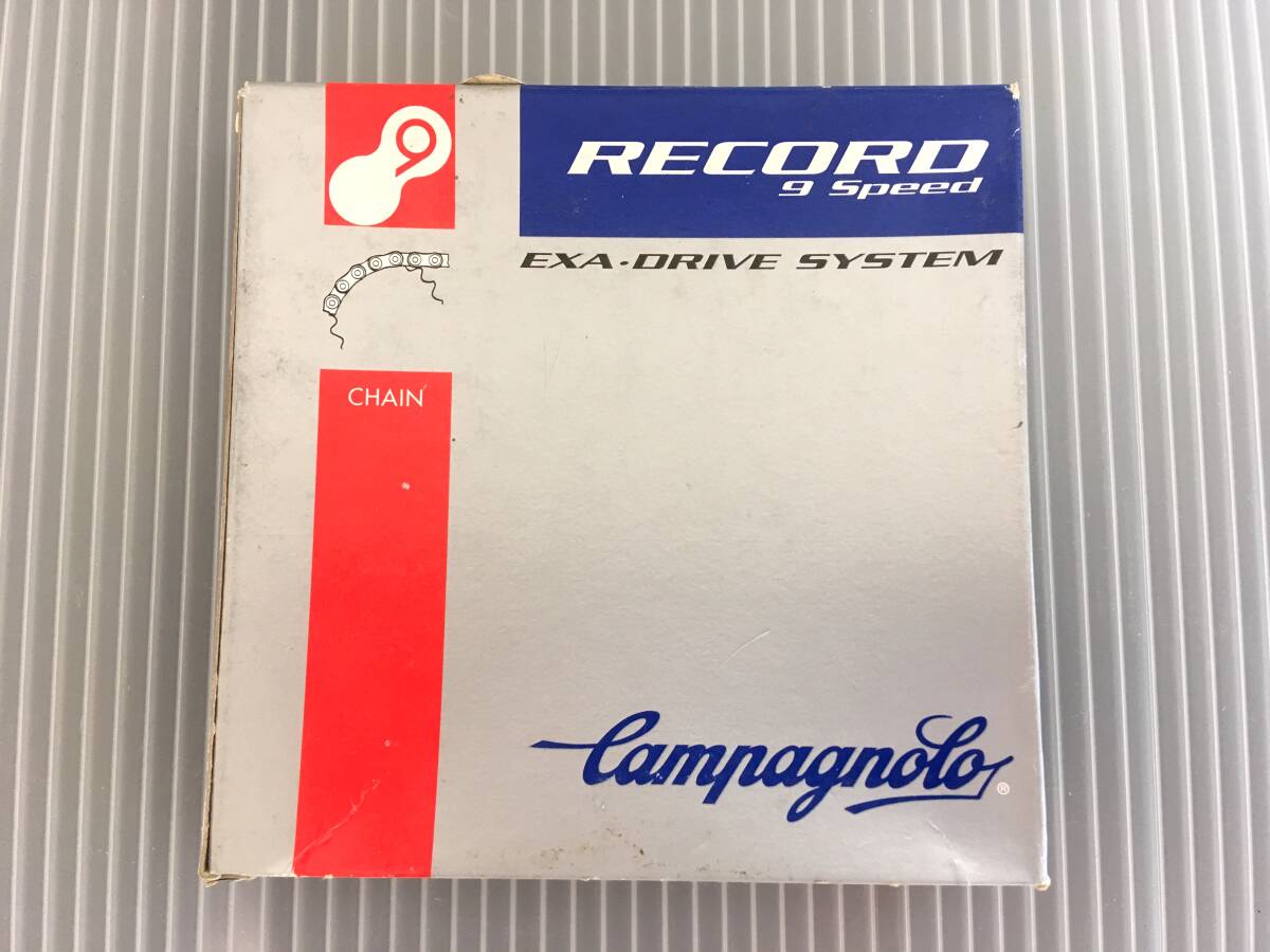 カンパ レコード 9速 チェーン CAMPAGNOLO ( カンパニョーロ ) RECORD CHAIN 9S イタリア製（MADE IN ITALY）（新品・未使用）_画像1