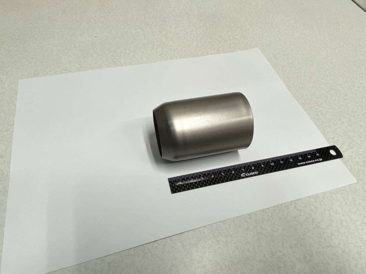 チタンパイプ変換  42.7φ～53φ×1.0t×78mm  チタンマフラー  異形 50.8φ差し込みの画像2