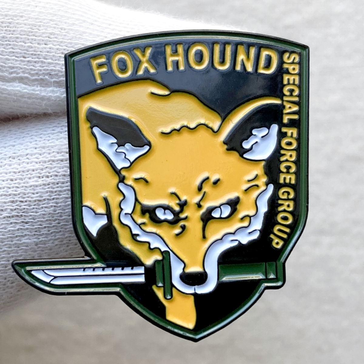 FOX HOUND フォックスハウンド メタルギア ビッグボス◆ピンバッジ ピンズ バッチ ブローチ◆ゲーム ソリッド・スネーク 小島秀夫の画像2