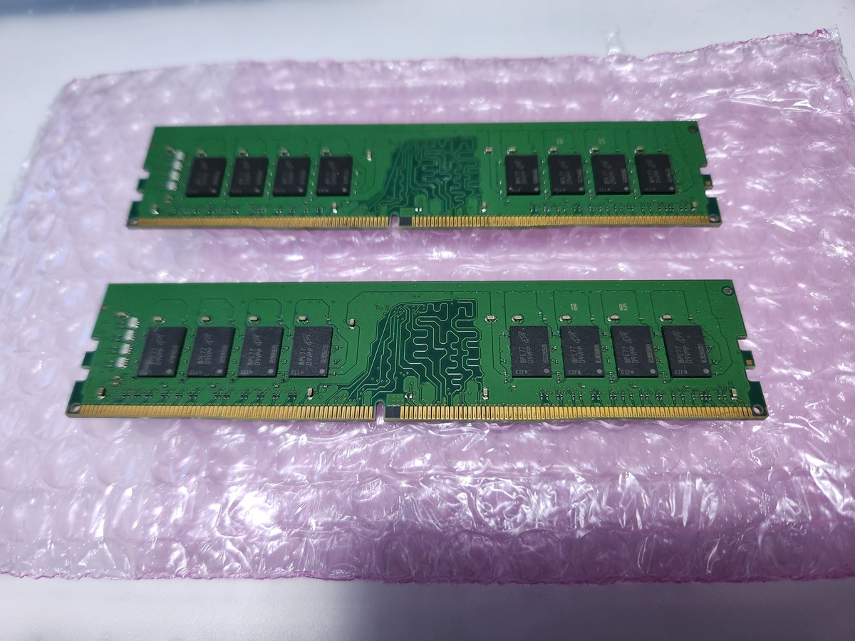 [ secondhand goods ]Kingston/Micron DDR4-2666MHz 32GB (16GB×2 sheets kit ) operation verification ending desk top 