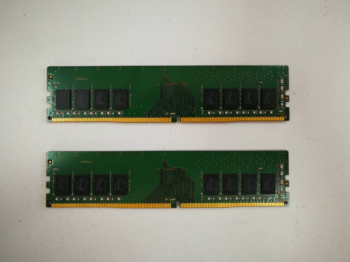 保証あり Sk hynix製 DDR4 2400T PC4-19200 メモリ 8GB×2枚 計16GB デスクトップパソコン用 _画像2