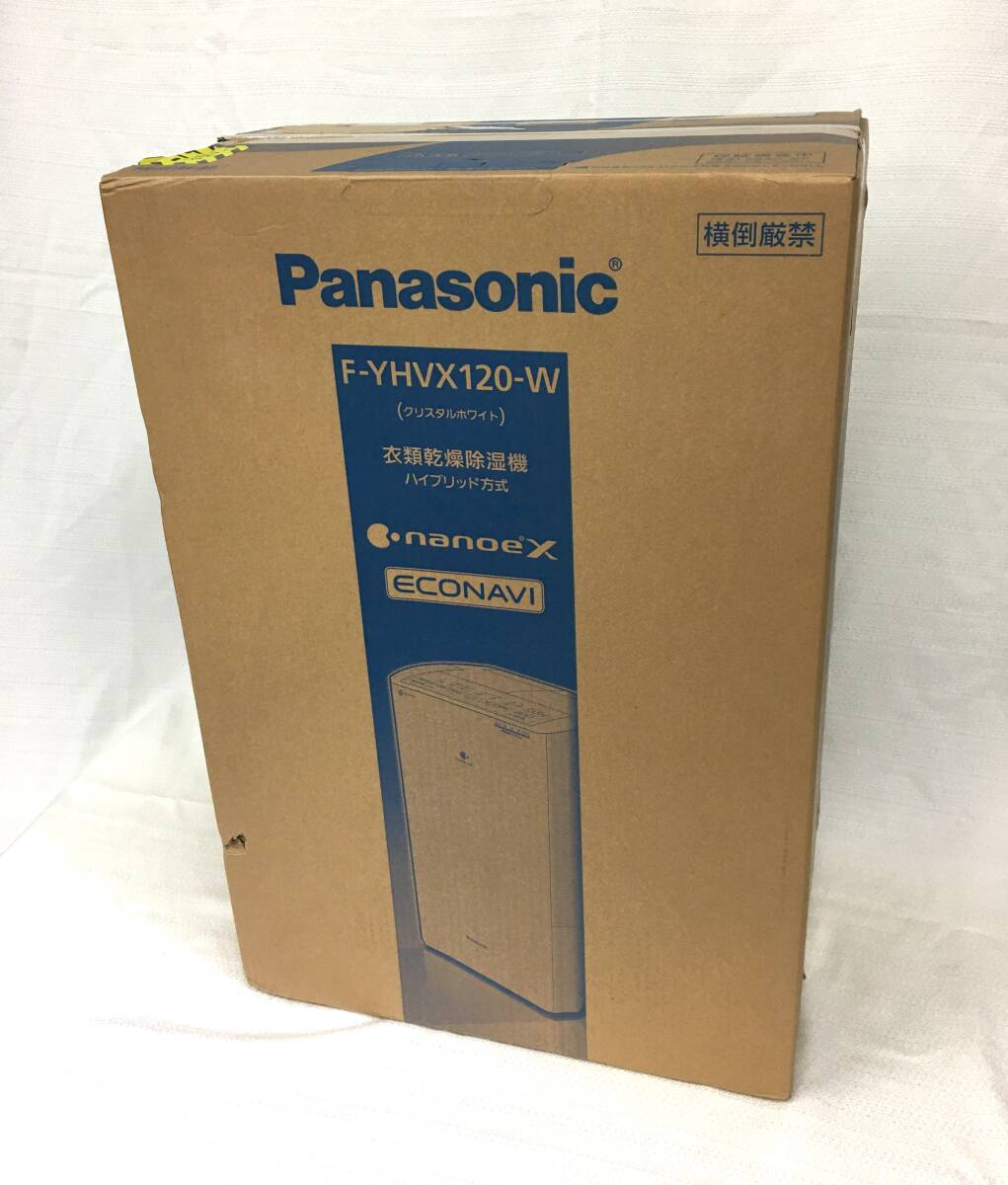 除湿器 衣類乾燥除湿器 Panasonic リコール代替品 未使用 未開封 F-YHVX120-W クリスタルホワイトの画像1