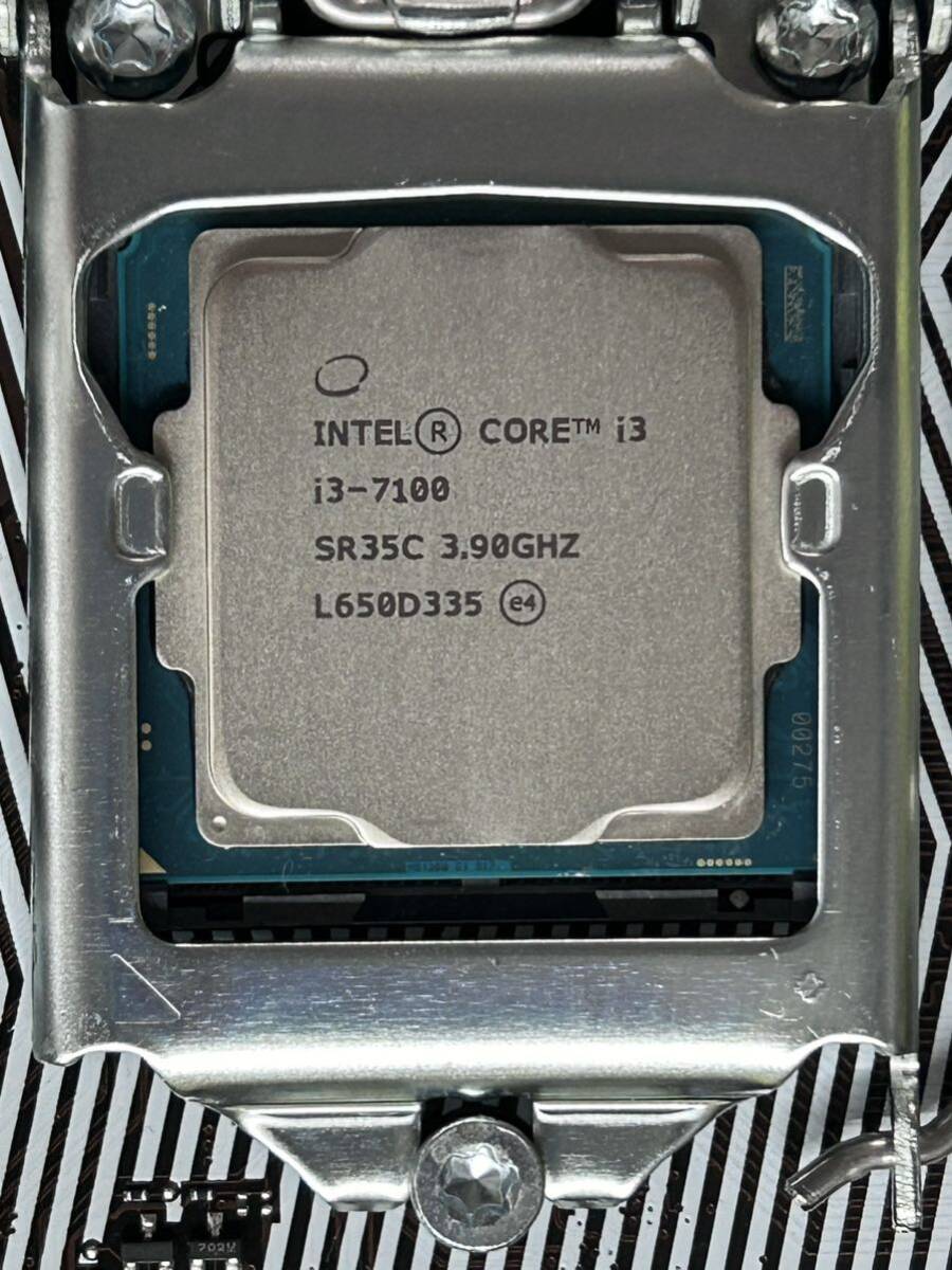 MSI H110M-S01マザーボード Intel i3-7100 CPU セット 動作確認済みの画像2