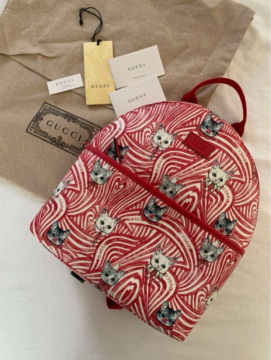 未使用 GUCCI グッチ ヒグチユウコ リュック 猫 ネコ レディース 未使用 GUCCI グッチ ヒグチユウコ リュック 猫 ネコ レディース