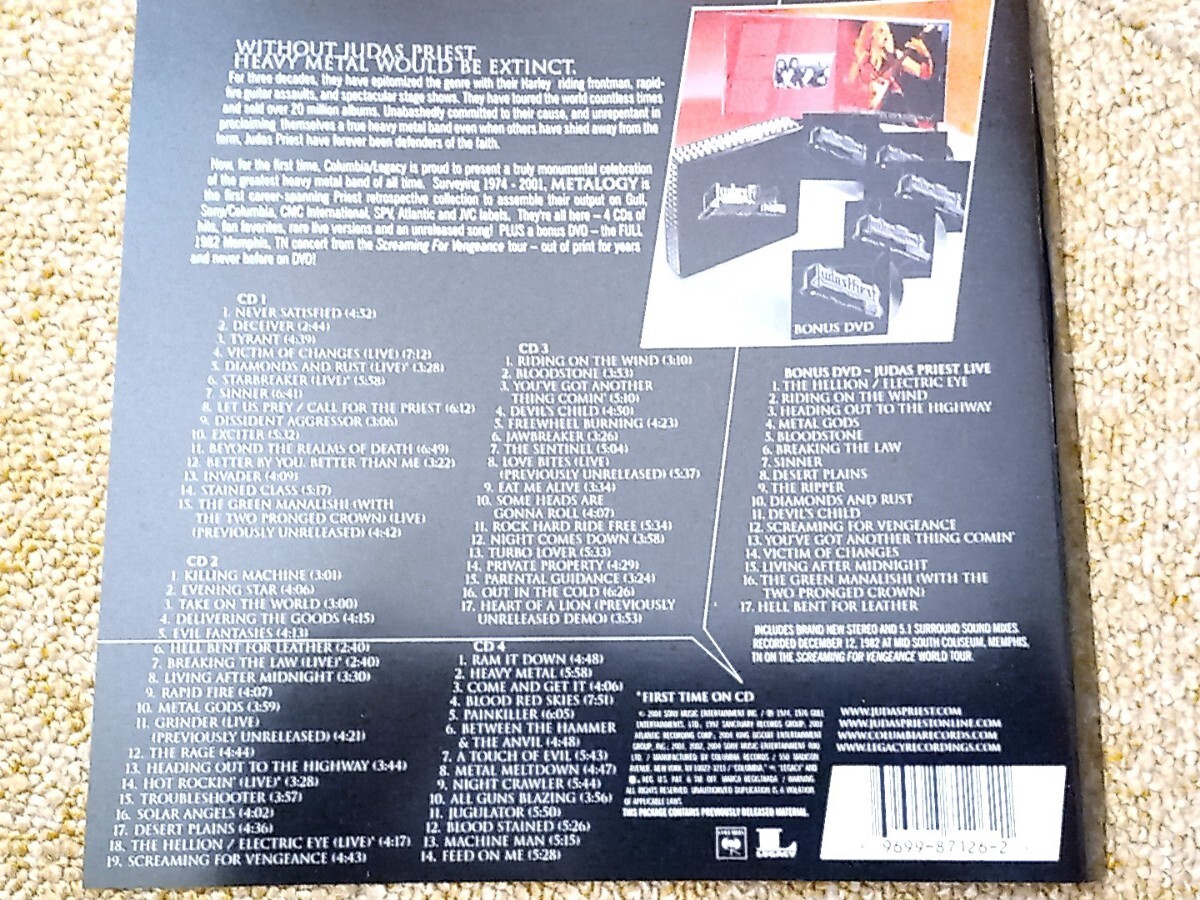 ジューダス・プリーストMetalogy 輸入盤 4CD+1DVD CDは未開封の画像4
