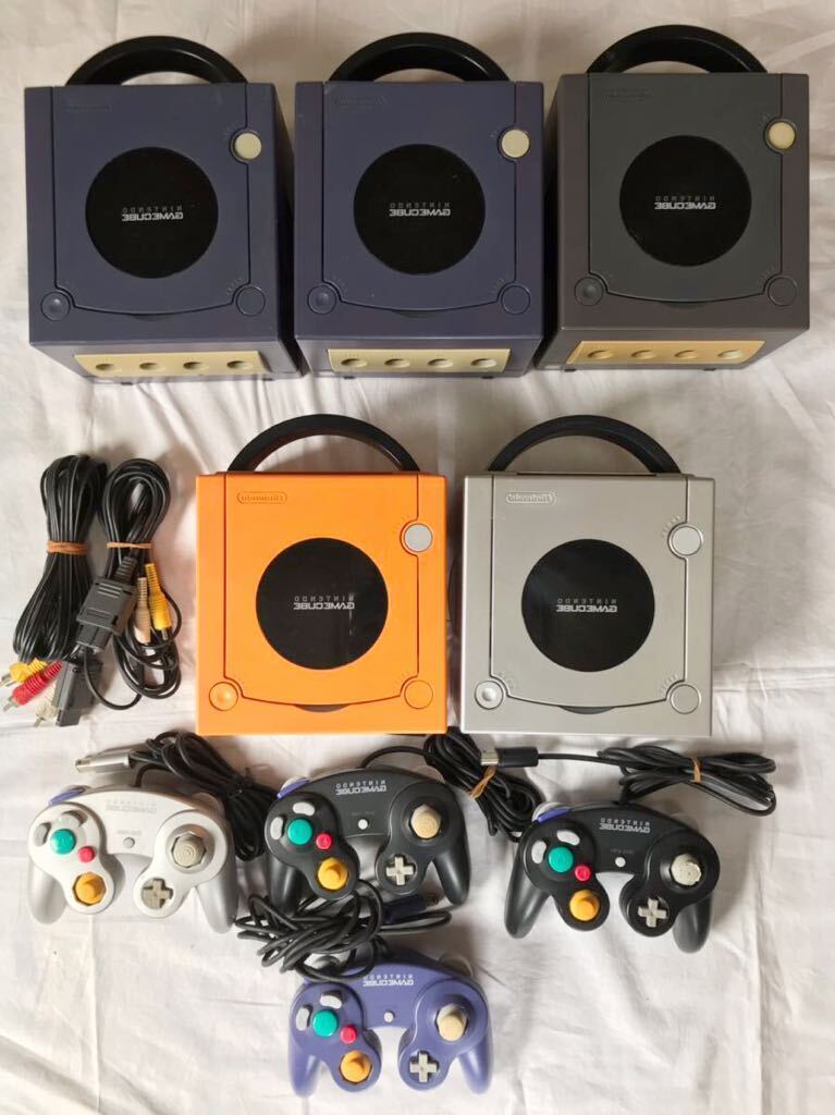  Game Cube GAMECUBE body controller AV cable together junk game machine nintendo game summarize large amount 