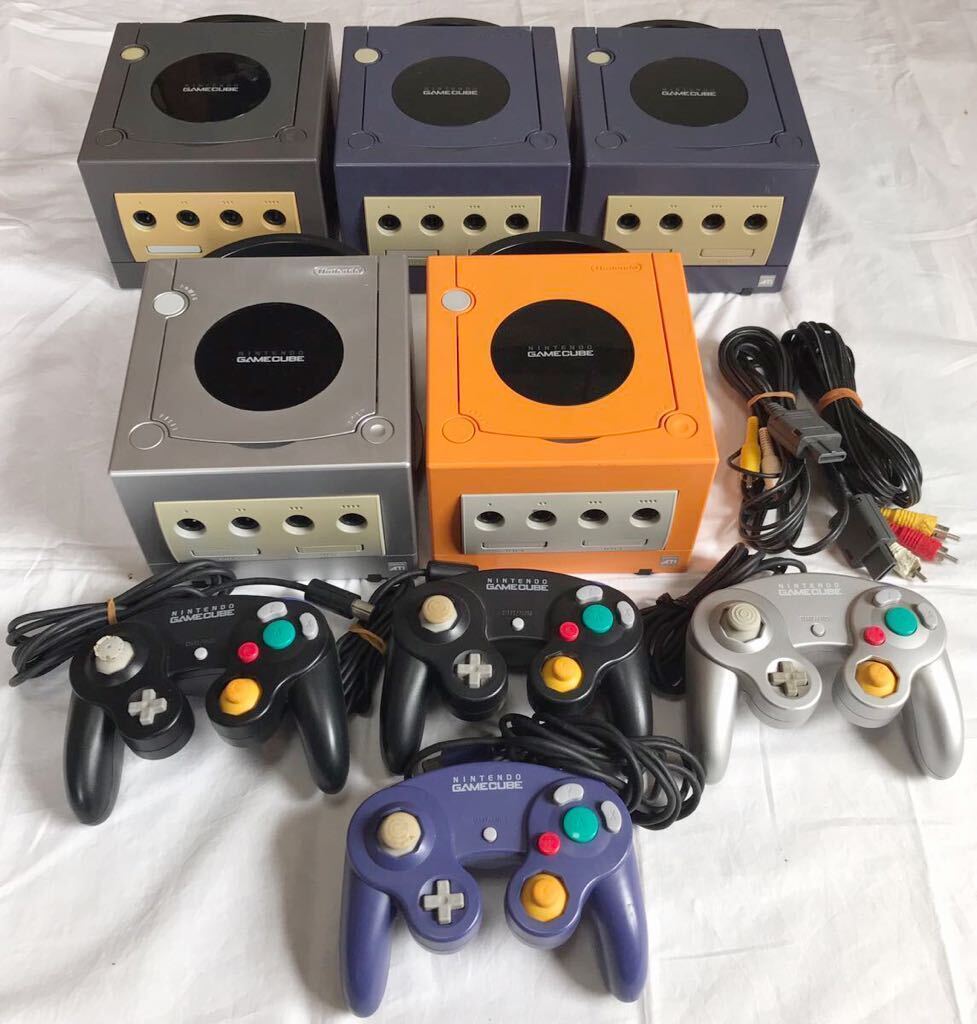 Game Cube GAMECUBE body controller AV cable together junk game machine nintendo game summarize large amount 