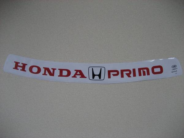 DEEPSRACING★ホンダプリモHONDAPRIMOハチマキウィンドーステッカーSTD白/赤★②検)DA6 DC2 EG2 EF8 CR-X EF9 EG6 EG9 EK4 EK9 シビック _画像1