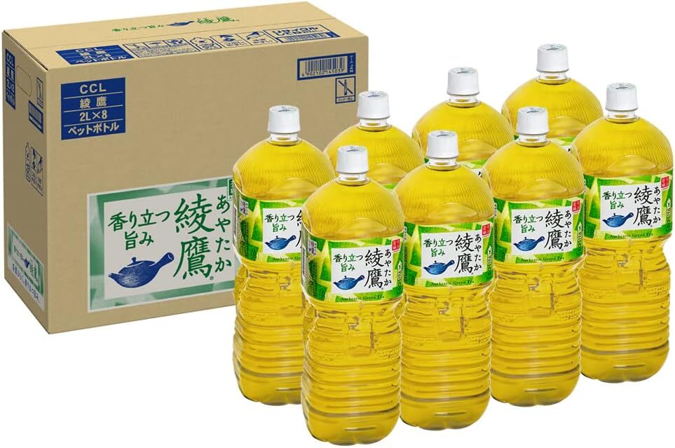 CCL 綾鷹 2LPET×8本 お茶　飲料　備蓄　防災　備え　水分 補給　熱中症 対策　あやたか　ペットボトル_画像1