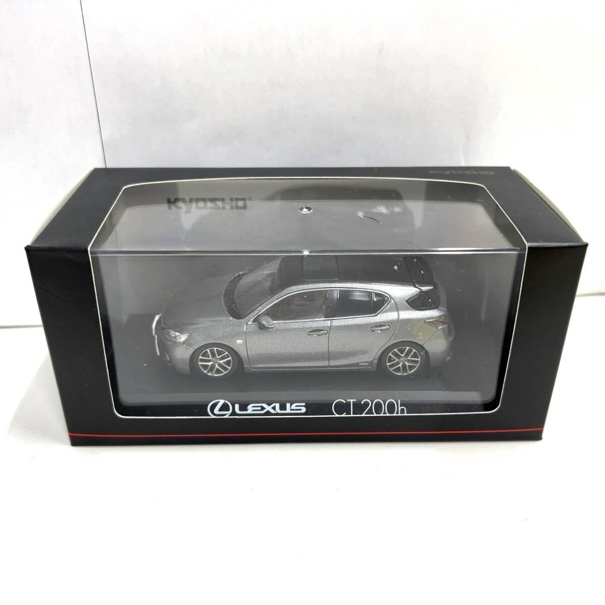 R649-W7-1621 Kyosho LEXUS Lexus CT200h 1/43 F SPORT Mercury Grey MC Black minicar toy toy ③