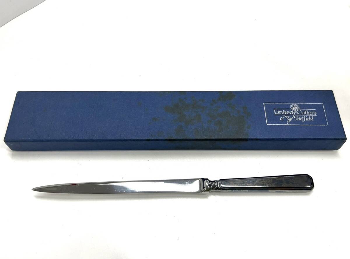 R669-W11-726 ◎ Sheffield シェフィールド United Cutlers ユナイテッドカトラリー ENGLAND ナイフ 全長約22cm 箱付き③_画像1