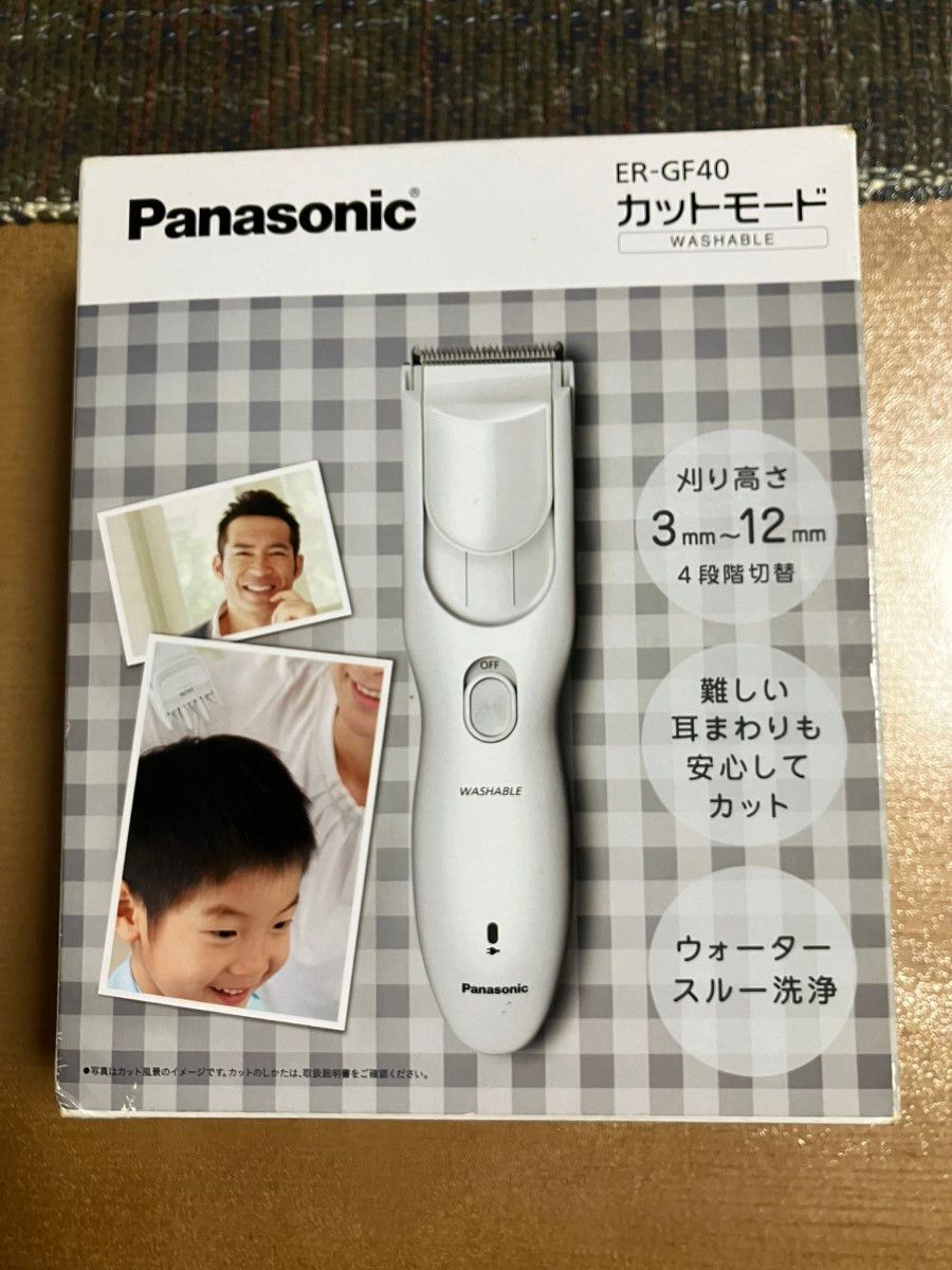 【未使用】Panasonic カットモード ER-GF40 電気バリカン 家庭用散髪器具 充電式 水洗い パナソニック【送料無料】