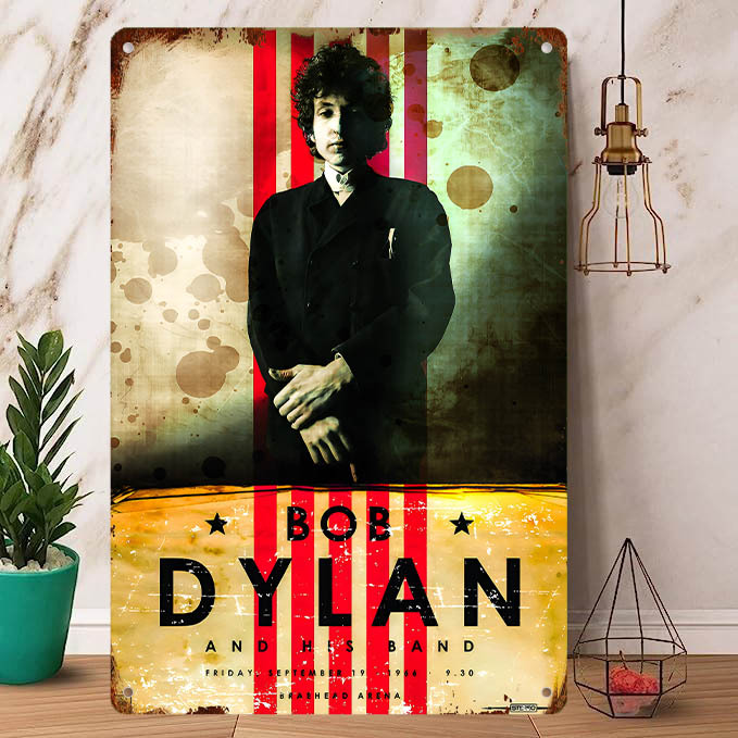 Rock Poster / ロックポスター【 ボブ・ディラン /Bob Dylan 】メタル ポスター / ブリキ看板 /ヴィンテージ/メタルプレート-2_画像1