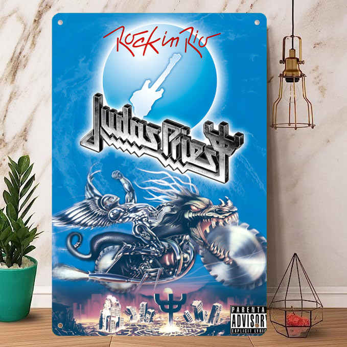 Rock Poster / ロックポスター【 ジューダス・プリースト / Judas Priest 】メタル ポスター /ブリキ看板/ヴィンテージ/メタルプレート-3_画像1