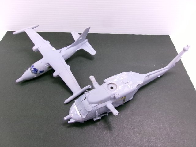 タミヤ 1/72 シコルスキー SH-60 シーホーク & ハセガワ1/72 MU-2A + UH-60J 救難航空団50th キット 作りかけ (5131-741)の画像9