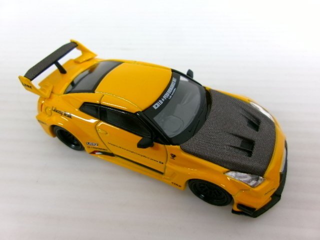 TSMモデル ミニGT 1/64 LB シルエットワークス GT ニッサン 35GT-RR Ver.1 イエロー 右ハンドル (4246-122)_画像6