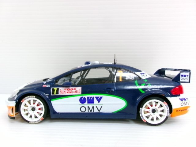 タミヤ 1/24 プジョー 307 WRC #7 OMV モンテカルロ 2006仕様 プラモデル 完成品 (4122-437)_画像4