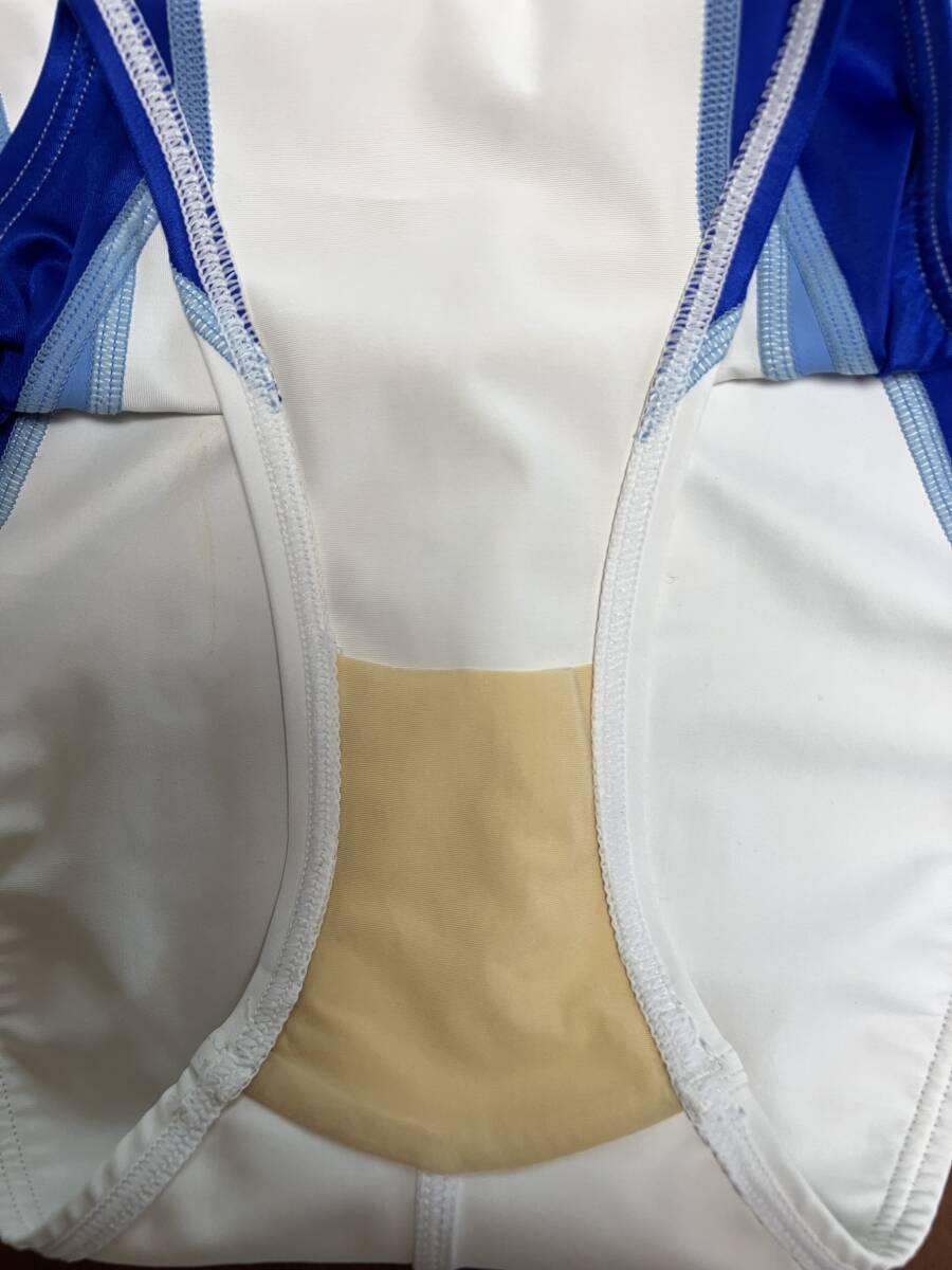 arena アリーナ nux OAR-7014WH 女子競泳水着 サイズ:M ホワイト×ブルー系の画像5