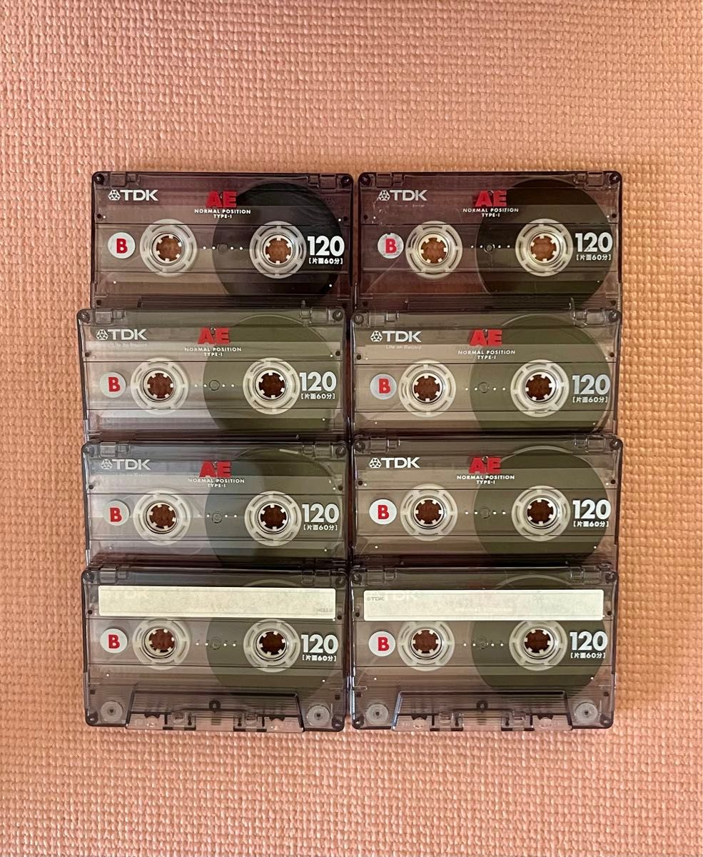 TDK カセットテープ 120分×8個 記録媒体 録音済み