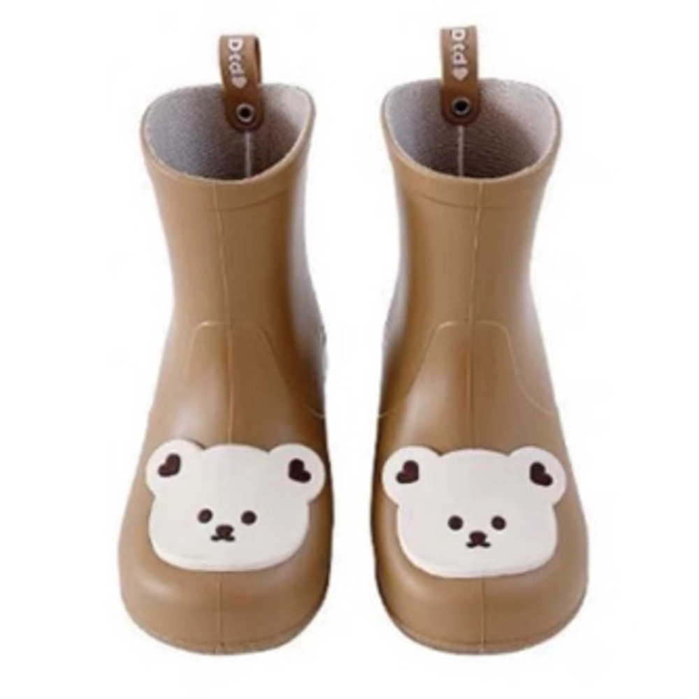 * bear × Brown * 14cm * rain boots Kids animal lovely rain boots Kids man girl rain shoes rain shoes boots 