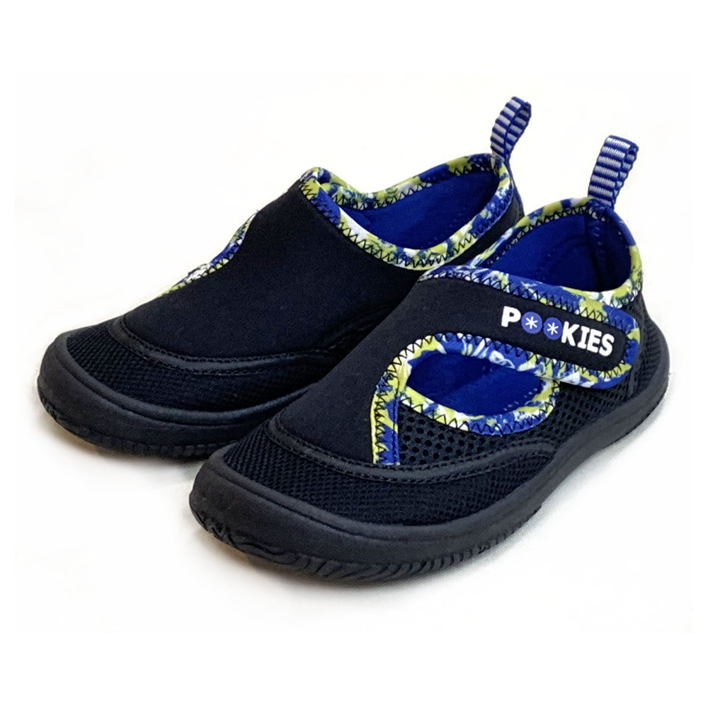 ☆ Black/Blue ☆ 14ｃｍ ☆ POOKIES pka120 water shoes kids マリンシューズ キッズ ウォーターシューズ 水陸両用_画像1