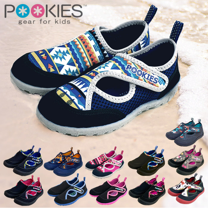 ☆ Black/Blue ☆ 14ｃｍ ☆ POOKIES pka120 water shoes kids マリンシューズ キッズ ウォーターシューズ 水陸両用_画像3